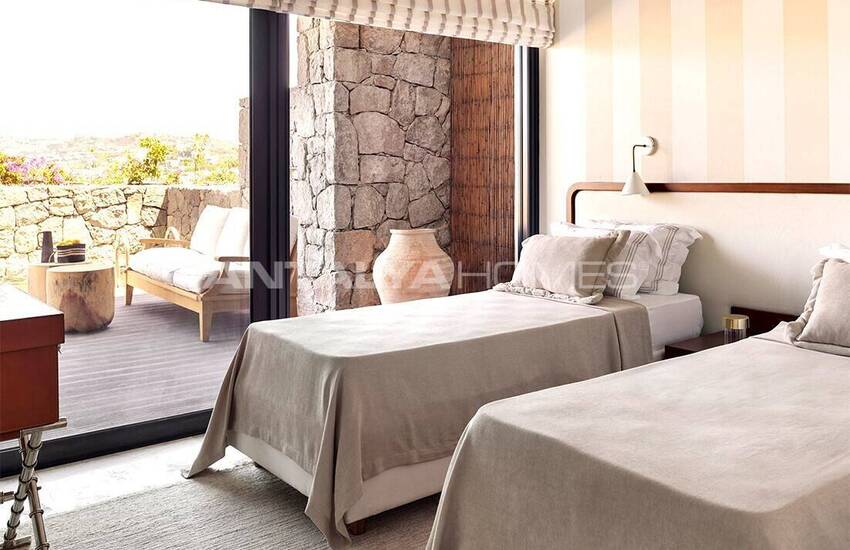 Maisons Vue Mer Dans Un Projet Avec Plage Privée À Bodrum Mugla 17