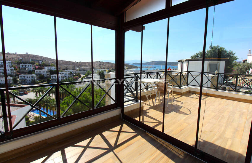 Muğla Bodrum'da Müştemilatlı Deniz Manzaralı Müstakil Villa 24