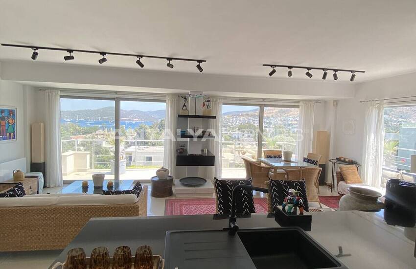 Furnished Flat with a Sea-view Terrace in Bodrum Türkbükü 16