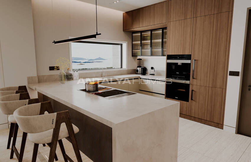 Sea View Flats with Private Pools in Bodrum Bağla 11