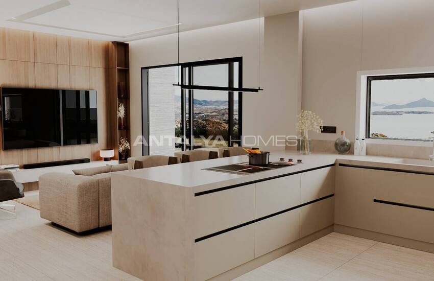 Sea View Flats with Private Pools in Bodrum Bağla 12