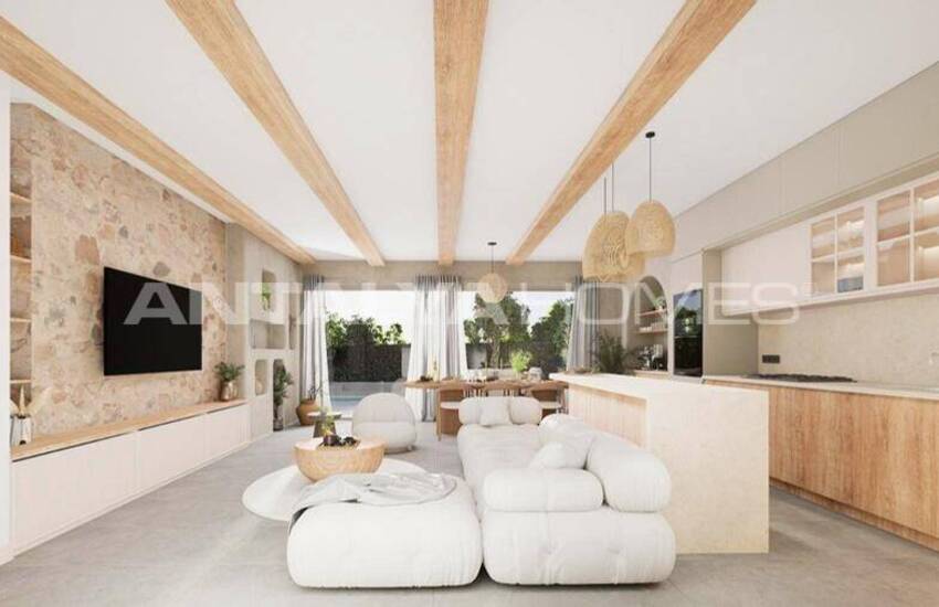 Bodrum Gümüşlük'te Geniş ve Aydınlık Havuzlu Villalar 9