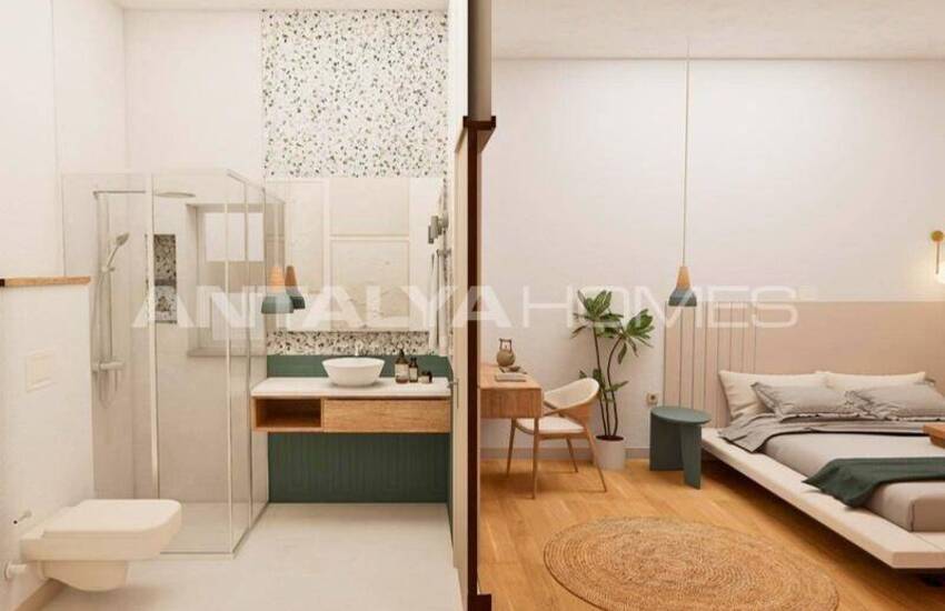 Bodrum Gümüşlük'te Geniş ve Aydınlık Havuzlu Villalar 13