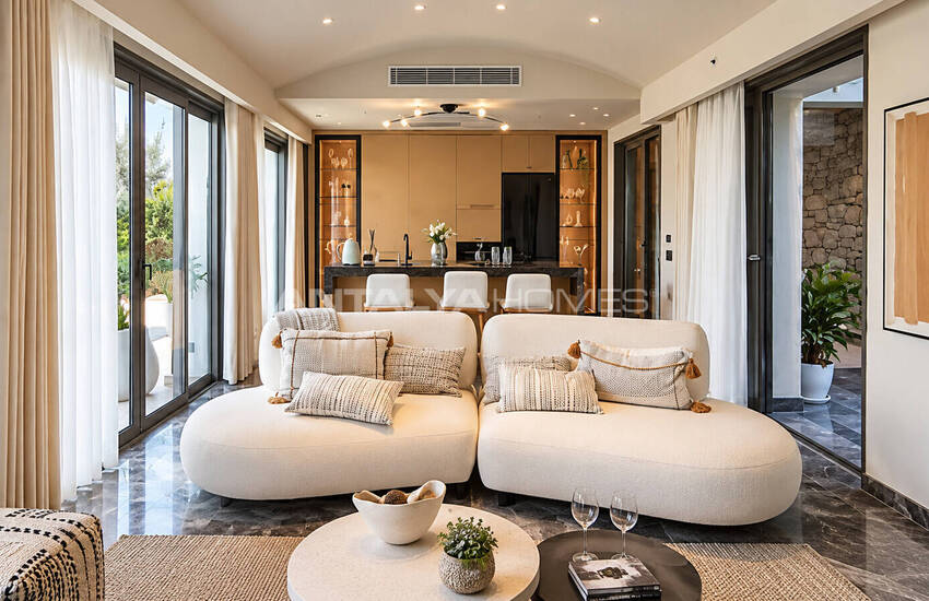 Detached Villas for Sale with Sea Views in Bodrum Muğla 24