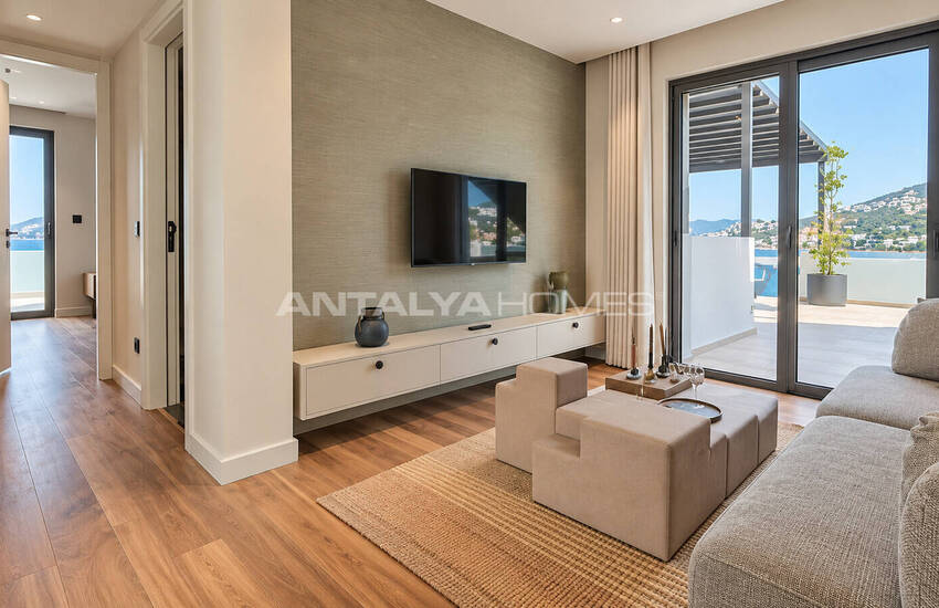 Detached Villas for Sale with Sea Views in Bodrum Muğla 34