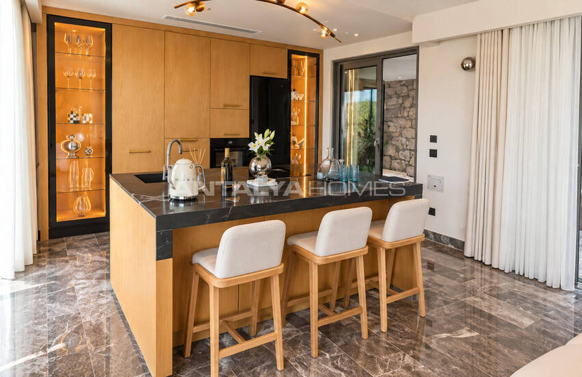 Detached Villas for Sale with Sea Views in Bodrum Muğla 27