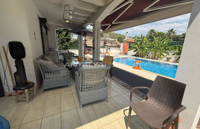 Villa Indépendante Avec Piscine Privée À Fethiye Foça 15