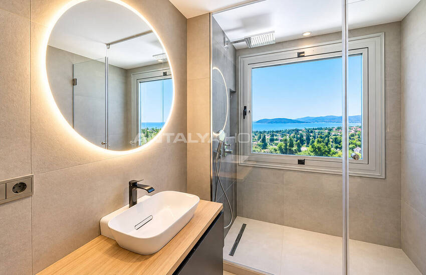 Specious Detached Villa for Sale with Sea View in Bodrum 20