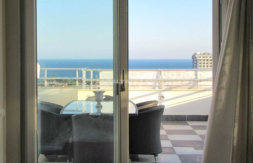 Двухуровневая Квартира 5+1 с Видом на Море в Анталии 21