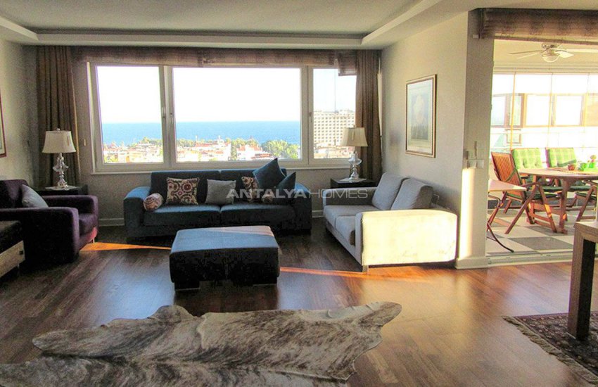 Двухуровневая Квартира 5+1 с Видом на Море в Анталии 4