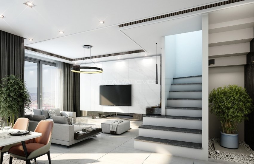 Alanya Merkez'de Mükemmel Doğa ve Şehir Manzaralı Daireler 8