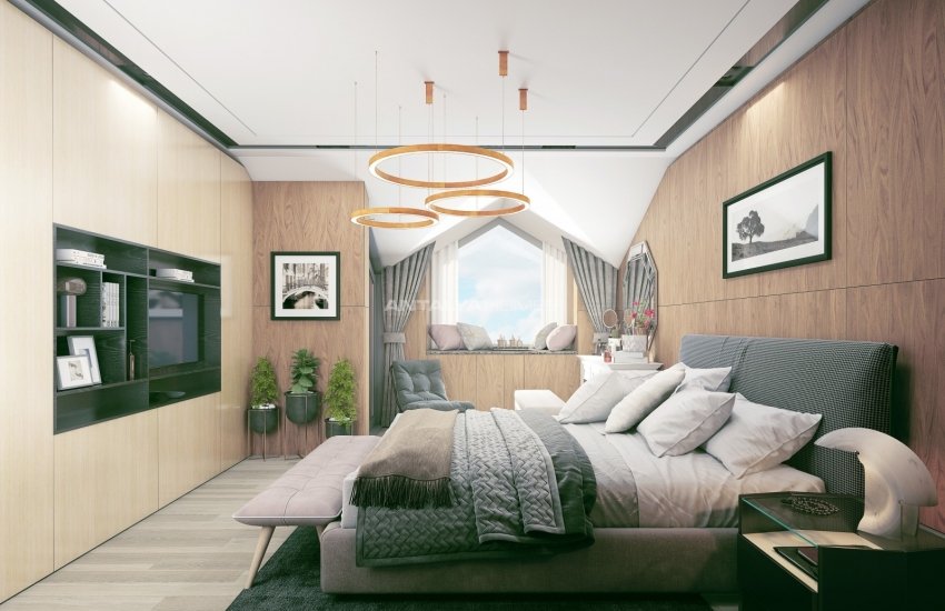 Alanya Merkez'de Mükemmel Doğa ve Şehir Manzaralı Daireler 10