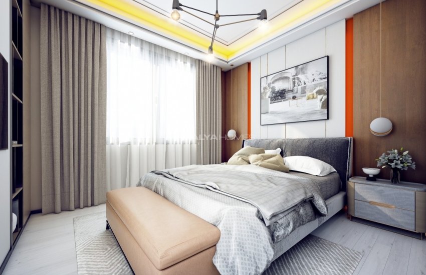 Alanya Merkez'de Mükemmel Doğa ve Şehir Manzaralı Daireler 14