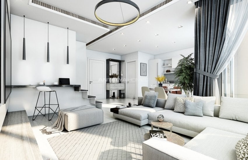 Alanya Merkez'de Mükemmel Doğa ve Şehir Manzaralı Daireler 6