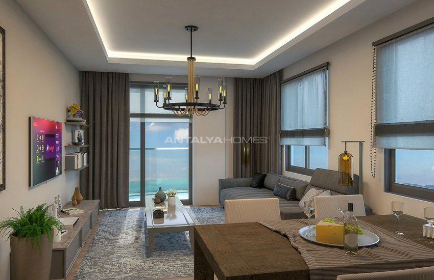 Sea and Mountain View Alanya Flats 300 Mt to the Beach 22