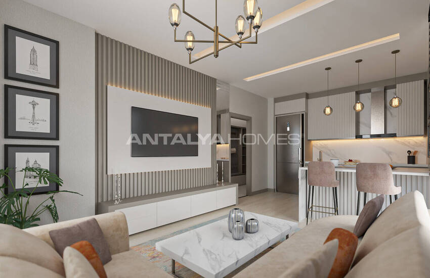 املاک و مستغلات در یک مجتمع با یک استخر در نزدیکی دریا در Tömük، مرسین 23