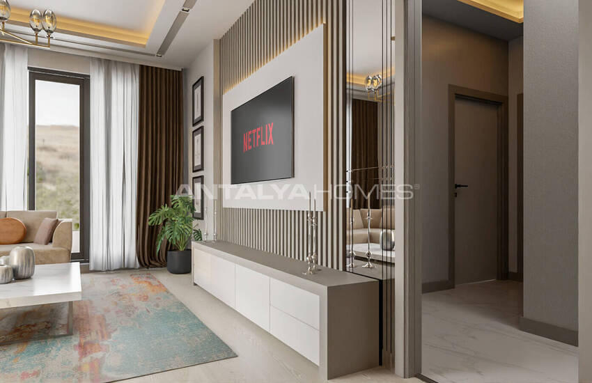 املاک و مستغلات در یک مجتمع با یک استخر در نزدیکی دریا در Tömük، مرسین 24