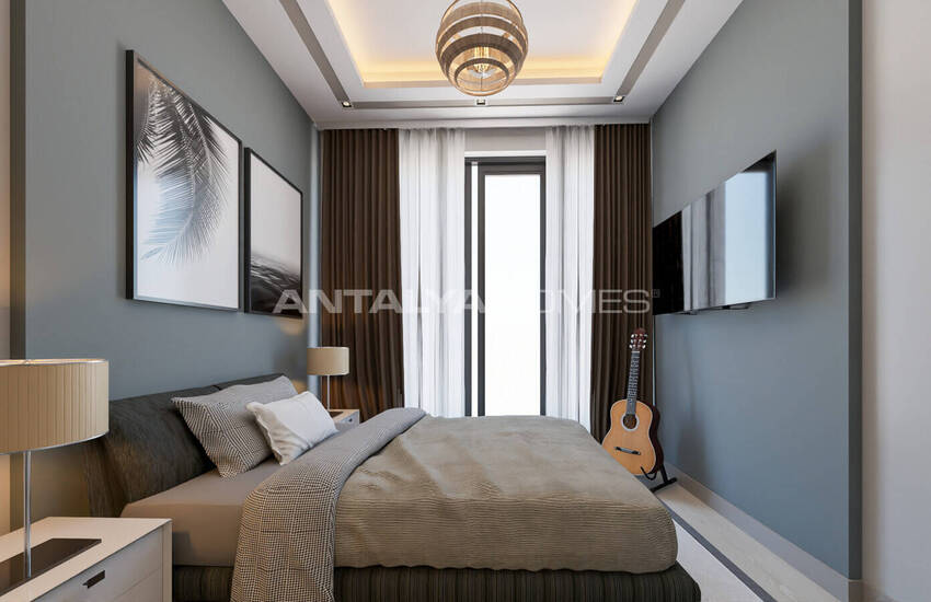 املاک و مستغلات در یک مجتمع با یک استخر در نزدیکی دریا در Tömük، مرسین 35