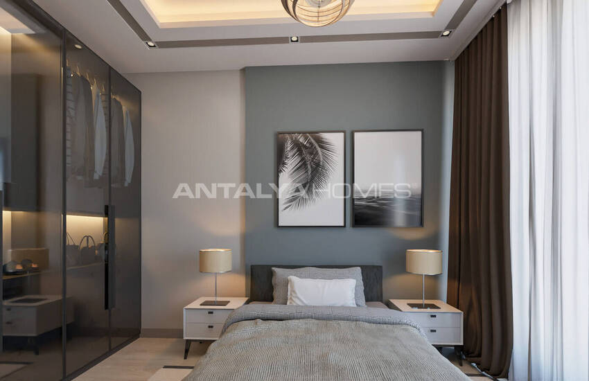 املاک و مستغلات در یک مجتمع با یک استخر در نزدیکی دریا در Tömük، مرسین 38