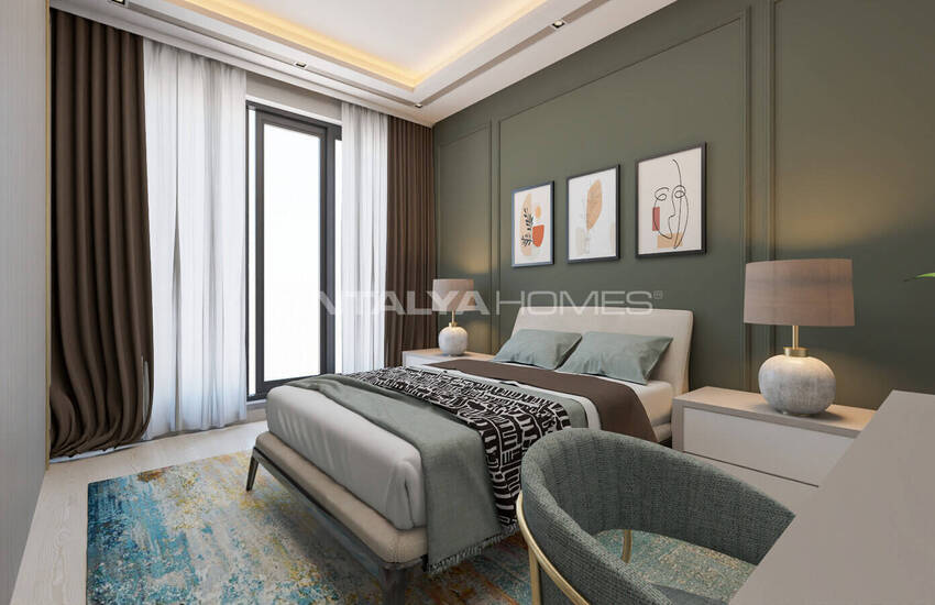 املاک و مستغلات در یک مجتمع با یک استخر در نزدیکی دریا در Tömük، مرسین 34