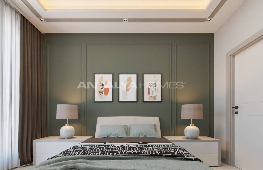 املاک و مستغلات در یک مجتمع با یک استخر در نزدیکی دریا در Tömük، مرسین 33