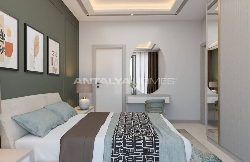 املاک و مستغلات در یک مجتمع با یک استخر در نزدیکی دریا در Tömük، مرسین 31