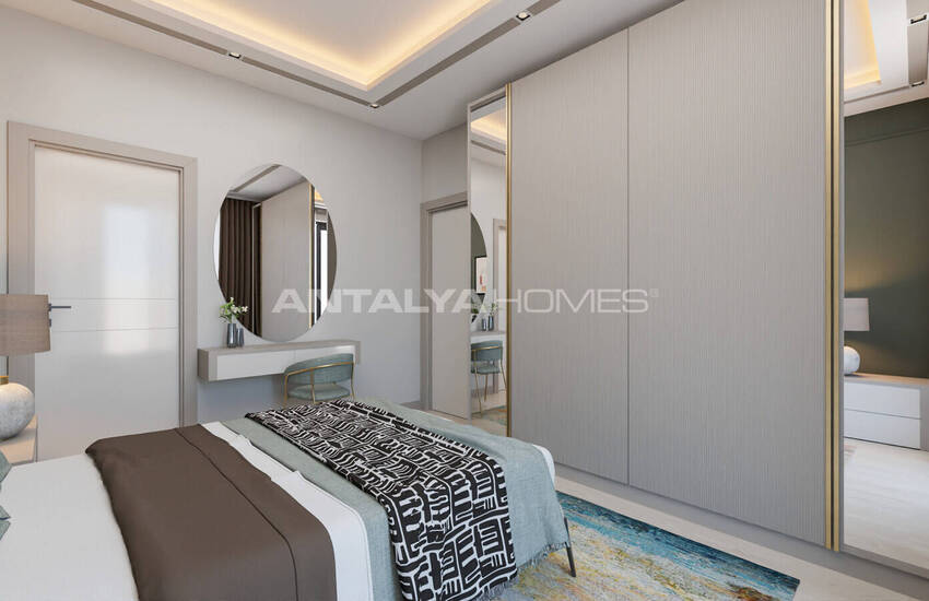 املاک و مستغلات در یک مجتمع با یک استخر در نزدیکی دریا در Tömük، مرسین 30