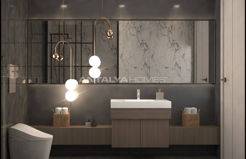 آپارتمان کاملا نو با استخر نزدیک دریا در توموک مرسین 28