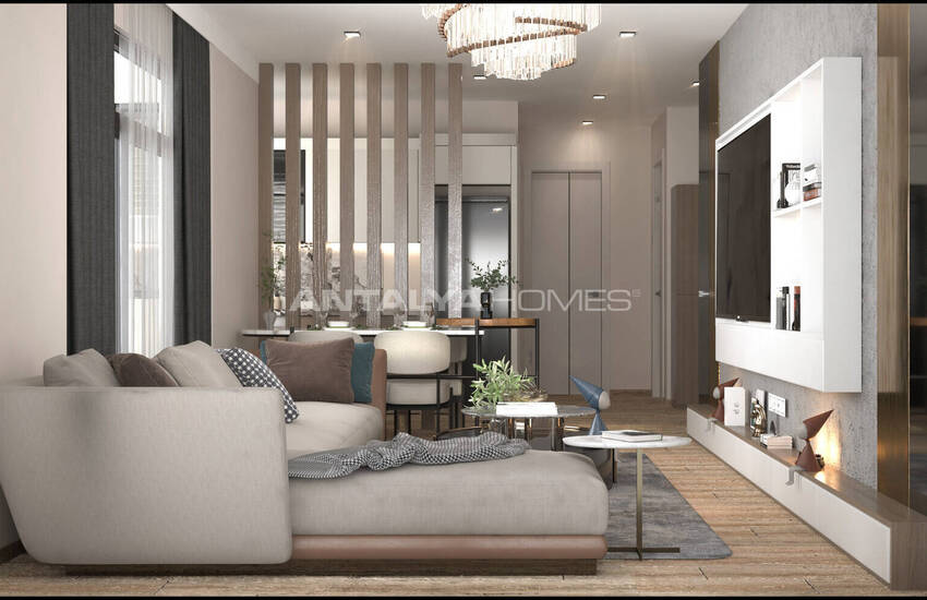 آپارتمان کاملا نو با استخر نزدیک دریا در توموک مرسین 13