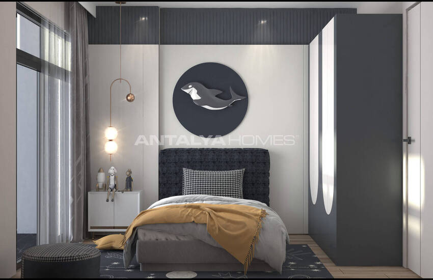 آپارتمان کاملا نو با استخر نزدیک دریا در توموک مرسین 25