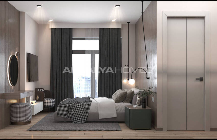 آپارتمان کاملا نو با استخر نزدیک دریا در توموک مرسین 22