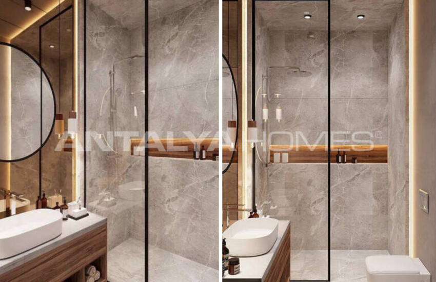 منازل دوبلكس مع حدائق للبيع في إردملي، مرسين 12