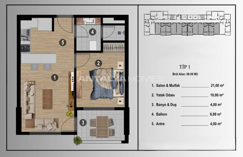Flats 200 M From the Sea in Mersin Erdemli 14