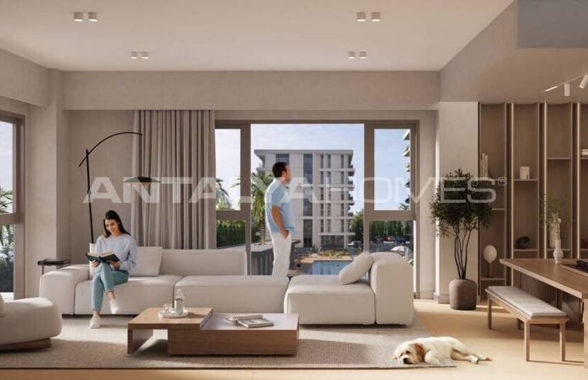Brand New Apartments with Communal Pool in Mersin 14