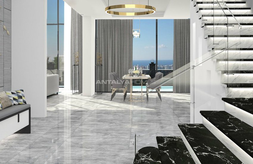 4+1 Alanya Villa Med Pool Omgiven Av Privat Trädgård 14