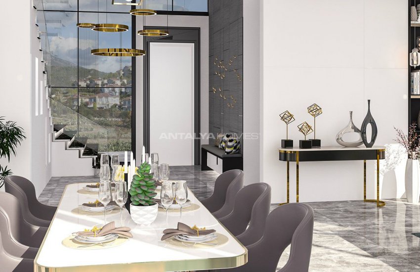 4+1 Alanya Villa Med Pool Omgiven Av Privat Trädgård 16