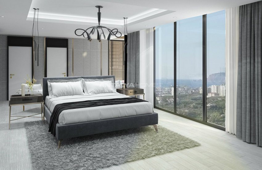 4+1 Alanya Villa Med Pool Omgiven Av Privat Trädgård 20