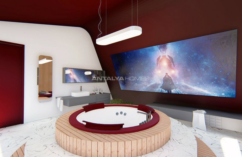 Футуристические Виллы с Частным Бассейном в Анталии Турция 21