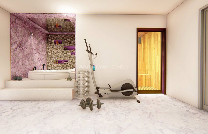 Футуристические Виллы с Частным Бассейном в Анталии Турция 26