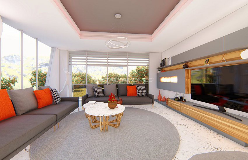 Футуристические Виллы с Частным Бассейном в Анталии Турция 9