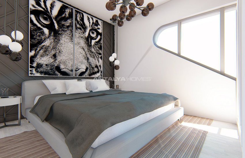 Футуристические Виллы с Частным Бассейном в Анталии Турция 15