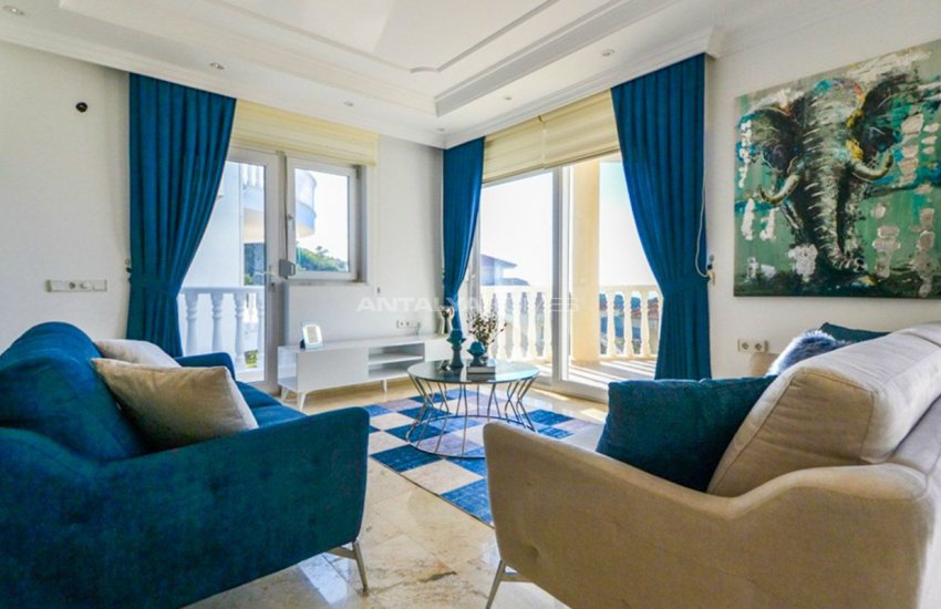Sea View Detached Villas with a Spacious Terrace in Alanya 6