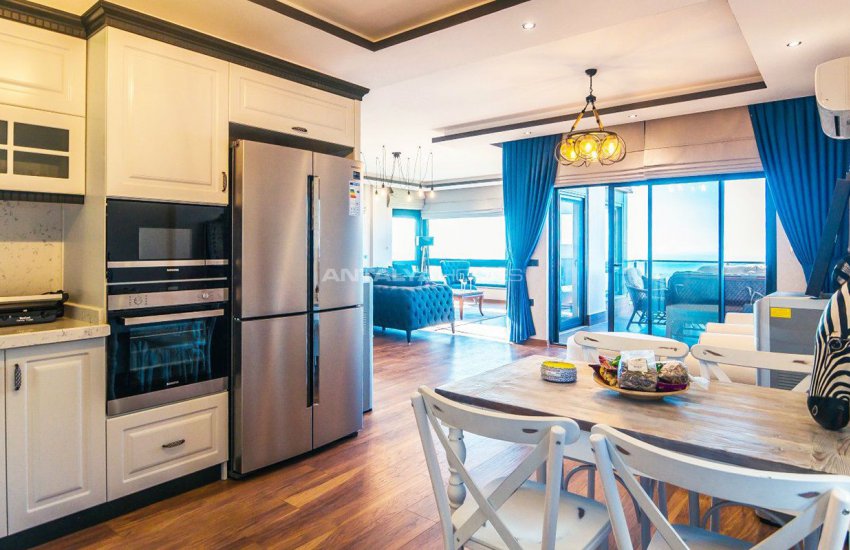 Glorious Sea and Castle View Triplex Villa in Alanya 21