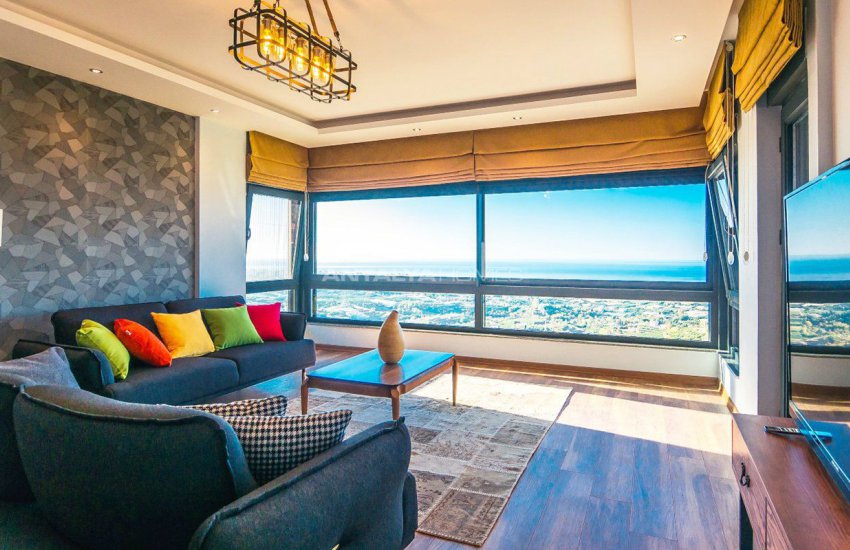 Glorious Sea and Castle View Triplex Villa in Alanya 24