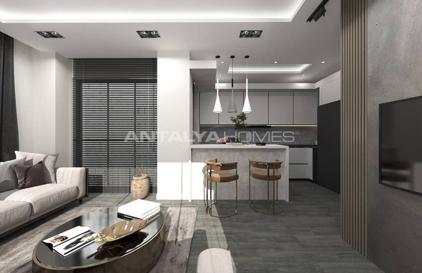 Appartements Près Des Transports Publics À Mersin Mezitli 15