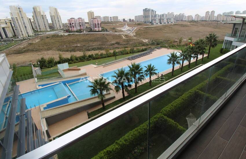 Apartment with Spacious Balcony in Basaksehir Istanbul