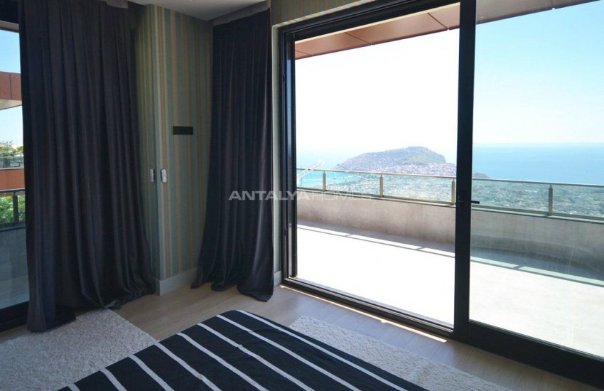 Alanya Bektaş’ta Panoramik Deniz Manzaralı Lüks Villalar 22
