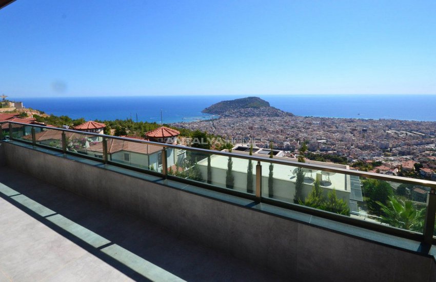 Alanya Bektaş’ta Panoramik Deniz Manzaralı Lüks Villalar 23