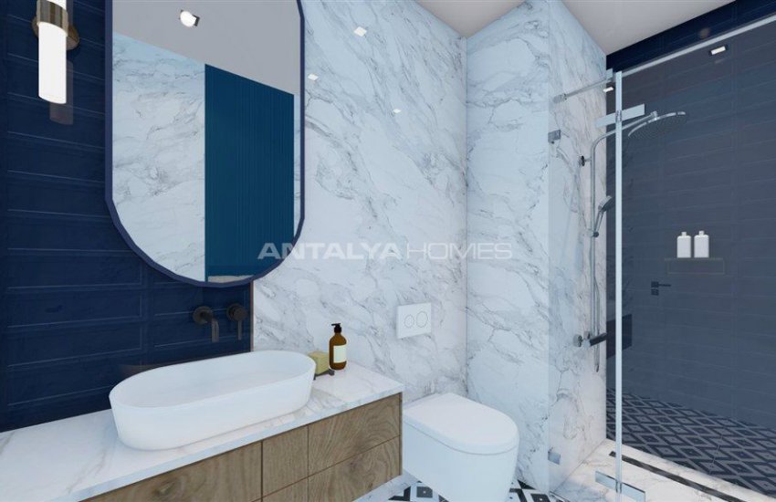 Alanya Merkezde Denize 250 Mt Uzaklıkta Sıfır Daireler 32