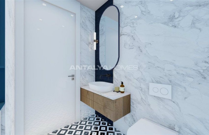 Alanya Merkezde Denize 250 Mt Uzaklıkta Sıfır Daireler 33